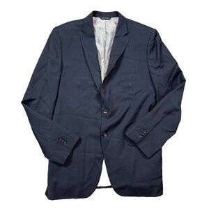 Banana Republic Blazer Mens 40R Navy Tailored Fit Italian Wool Jacket Preppy